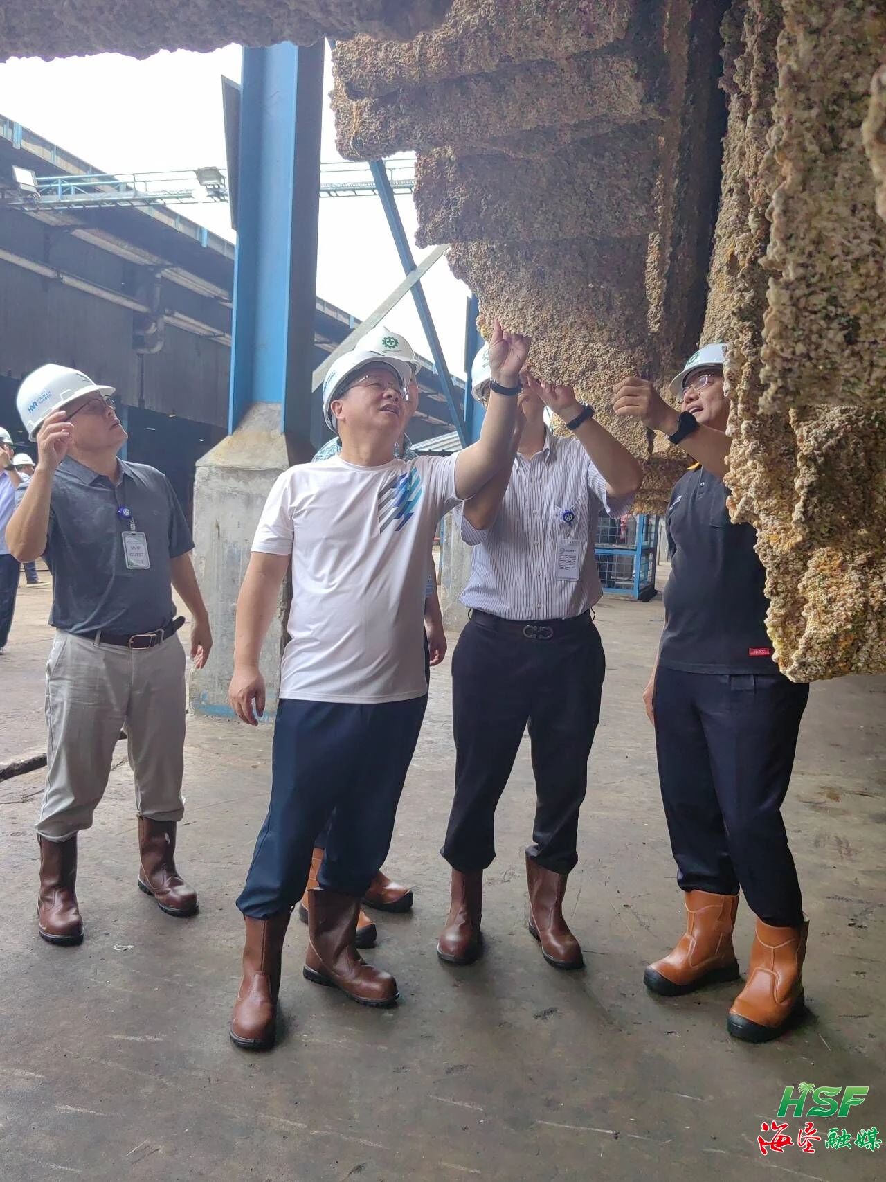 包洪文一行调研合盛农业SGO加工厂。